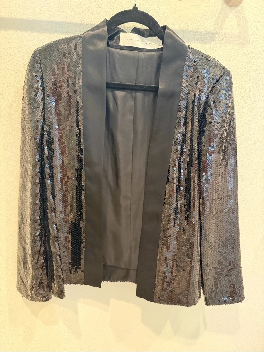 Victoria Victoria Beckham sequin open blazer